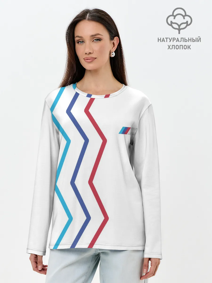 Лонгслив женский. Хлопок / BMW М Power