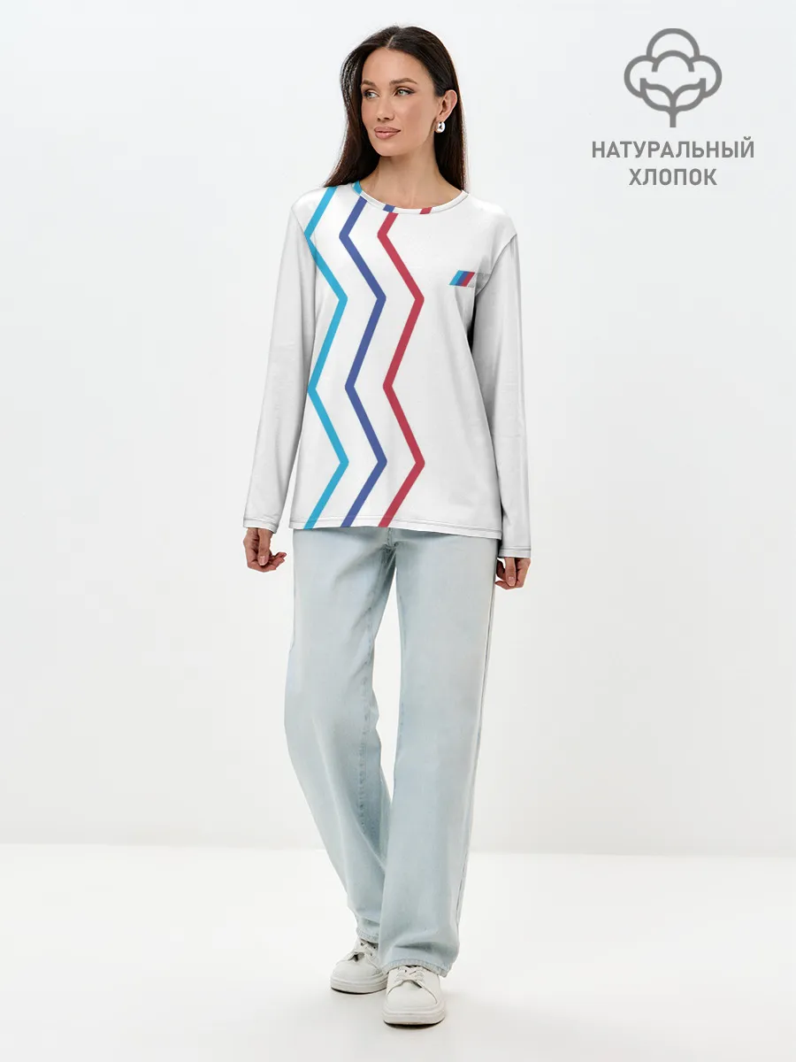 Лонгслив женский. Хлопок / BMW М Power