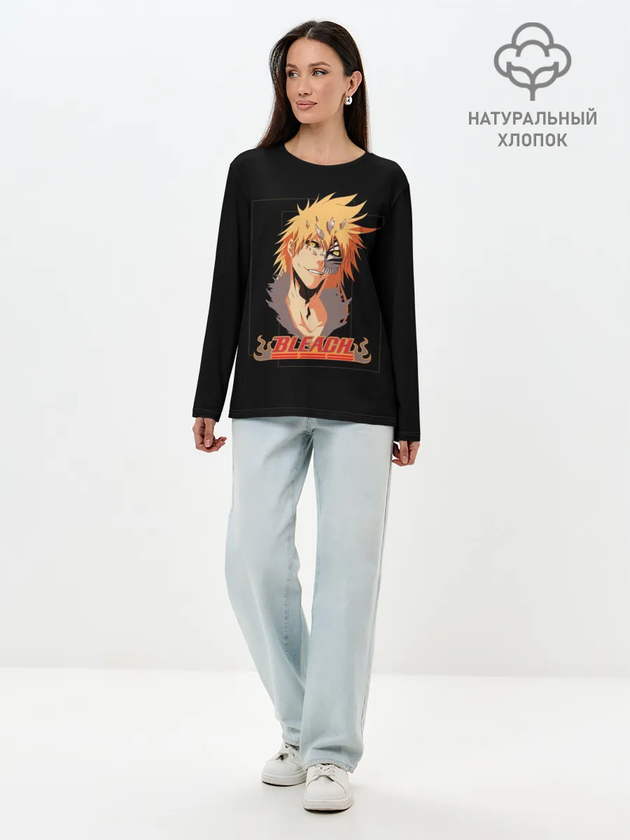 Лонгслив женский. Хлопок / Ичиго Блич
