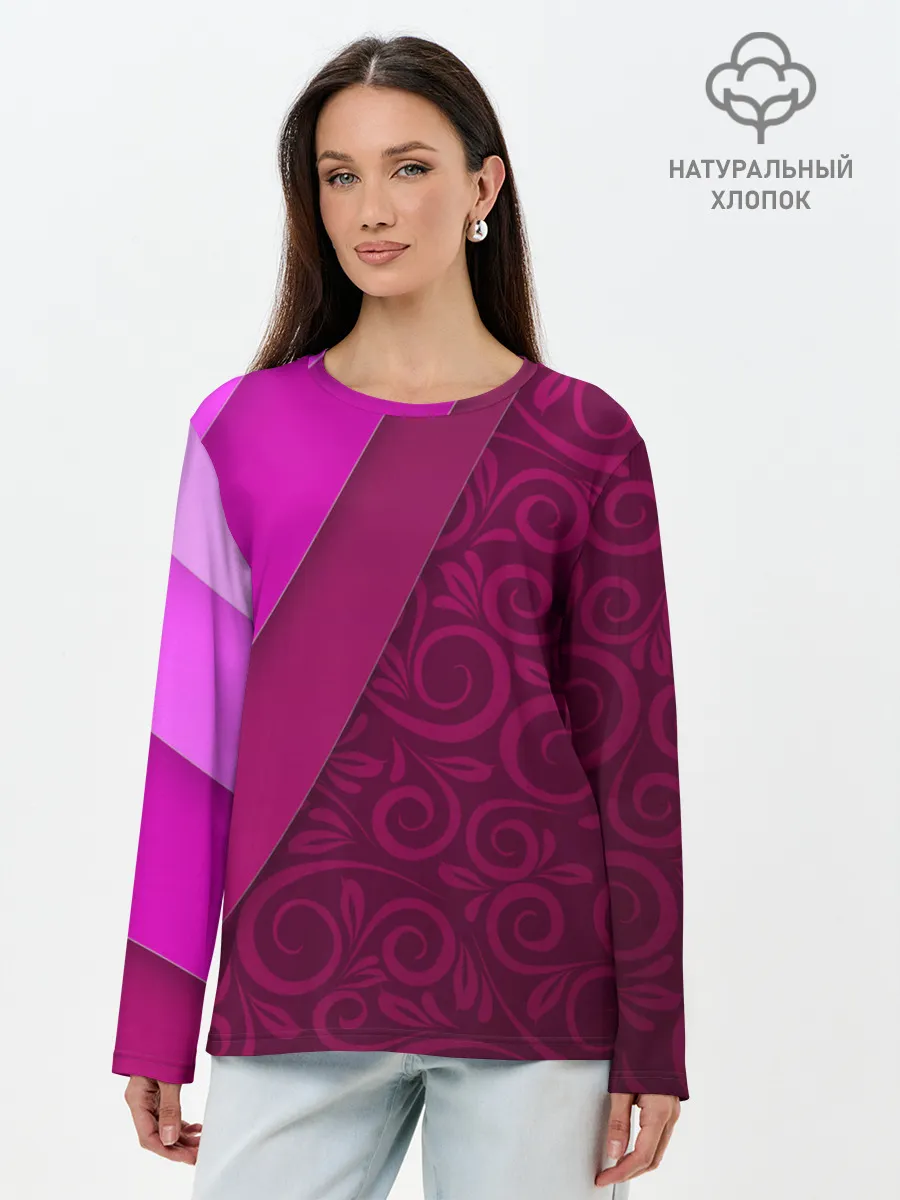 Лонгслив женский. Хлопок / BUTTERFLY