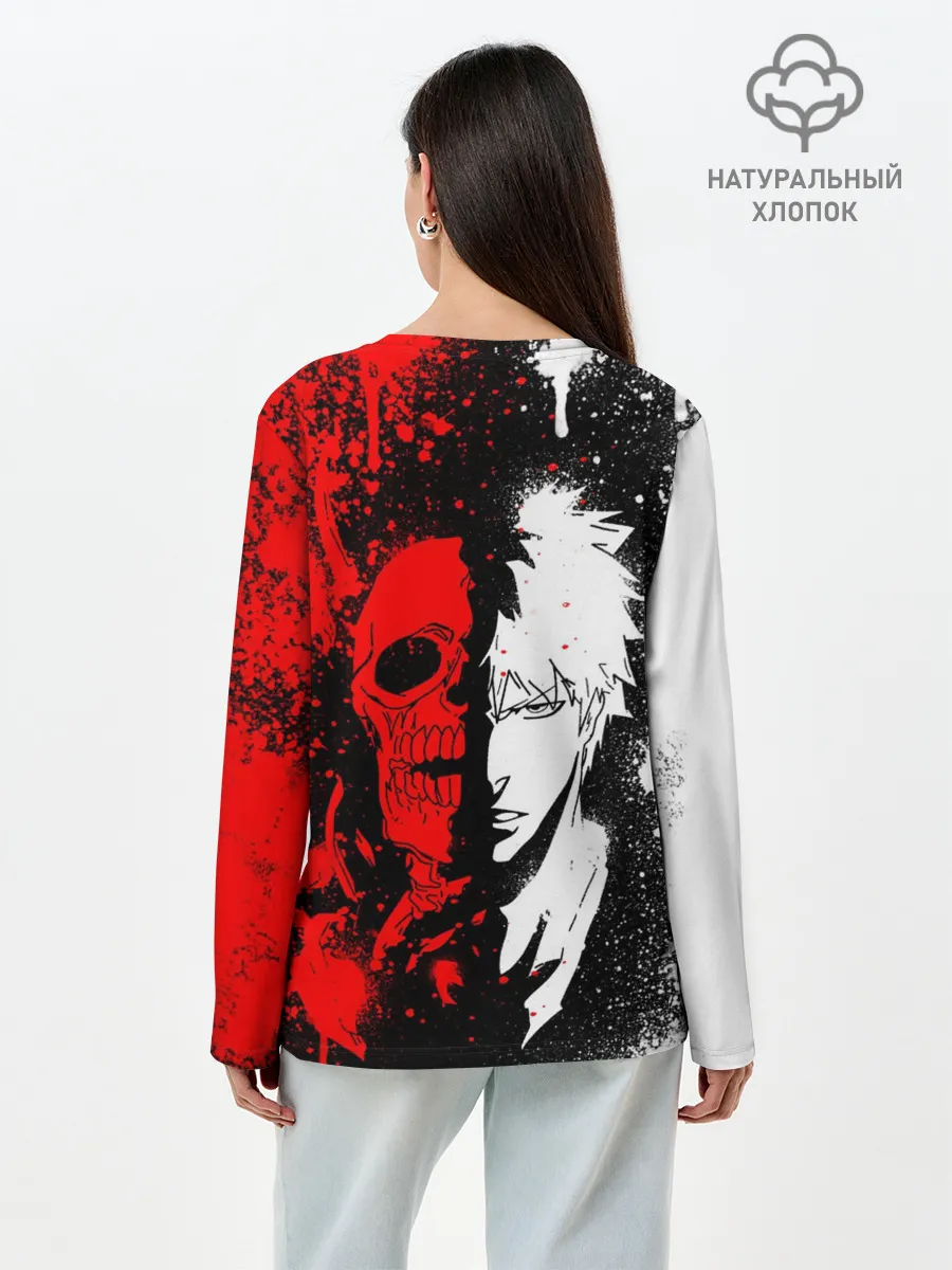 Лонгслив женский. Хлопок / ИЧИГО БЛИЧ | ICHIGO BLEACH