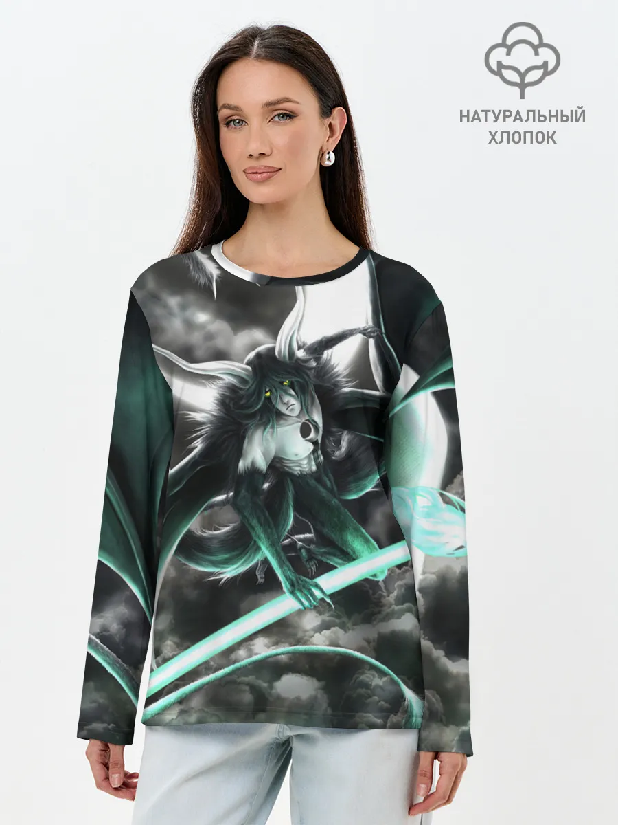 Лонгслив женский. Хлопок / Ulquiorra Schiffer Bleach