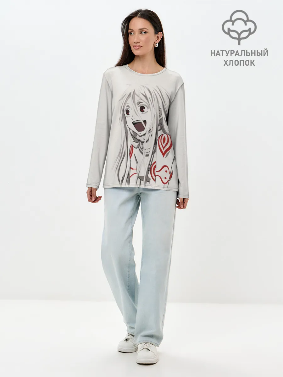 Лонгслив женский. Хлопок / Страна чудес ....