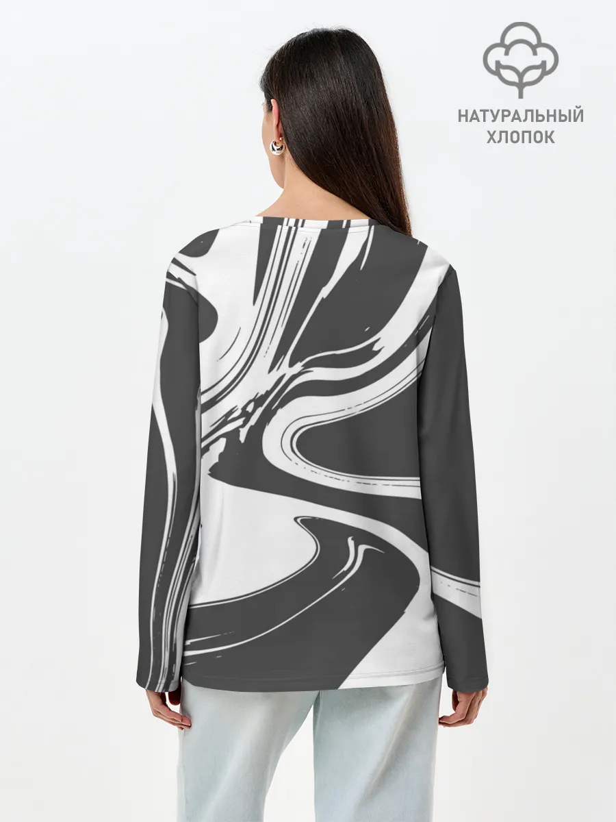 Лонгслив женский. Хлопок / Блич Манга