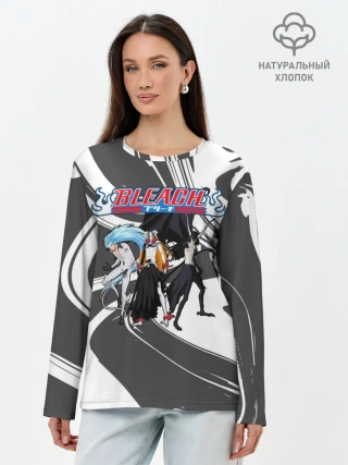 Лонгслив женский. Хлопок / Блич Манга