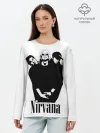 Лонгслив женский. Хлопок / Nirvana Группа
