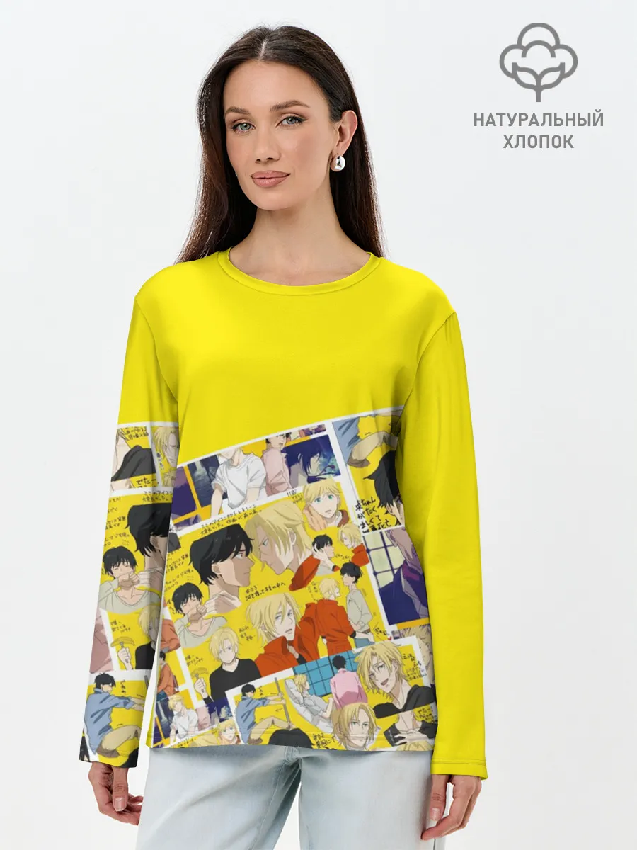 Лонгслив женский. Хлопок / Banana Fish