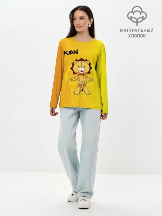 Лонгслив женский. Хлопок / Kon Bleach