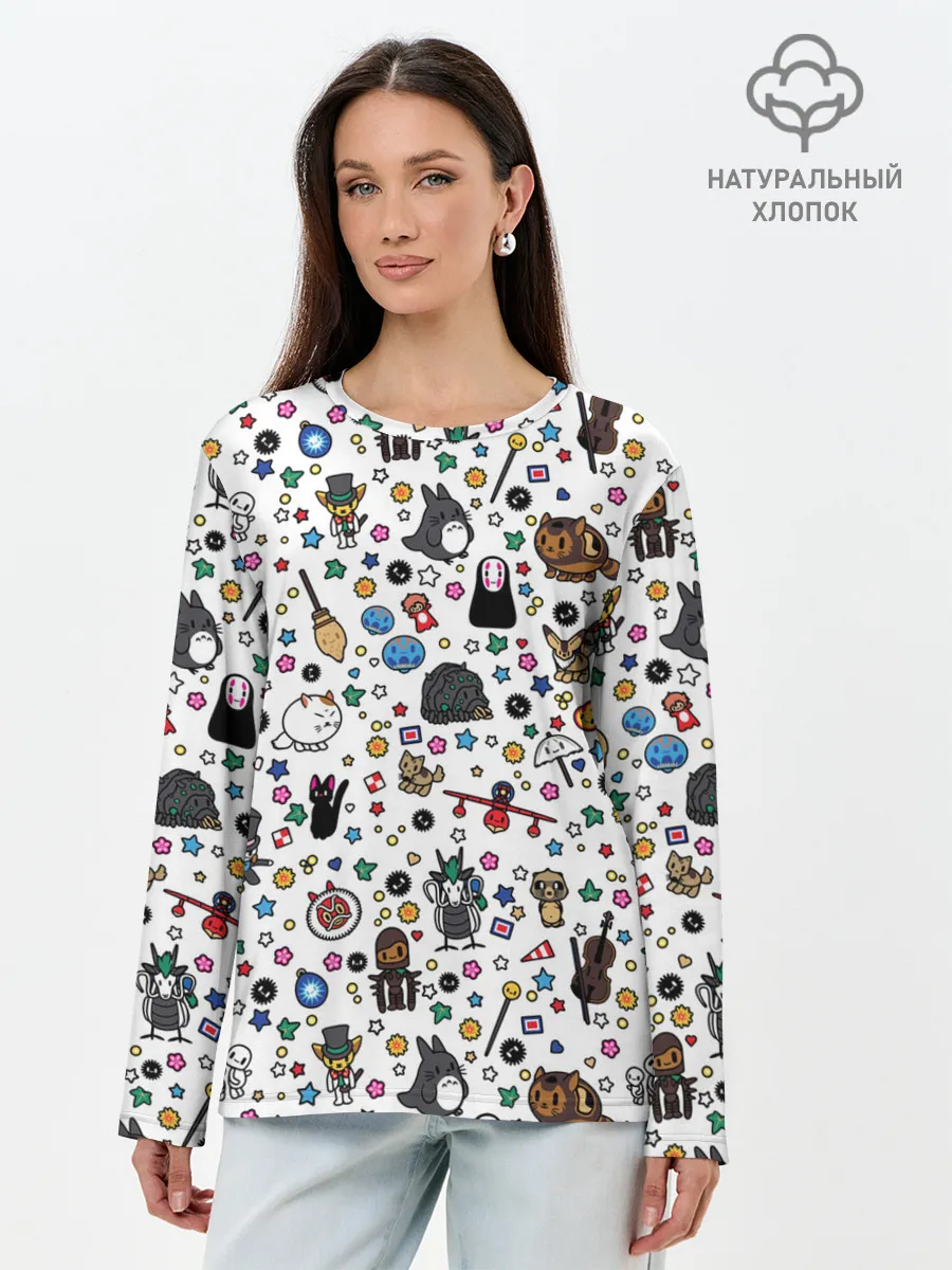 Лонгслив женский. Хлопок / Anime Characters