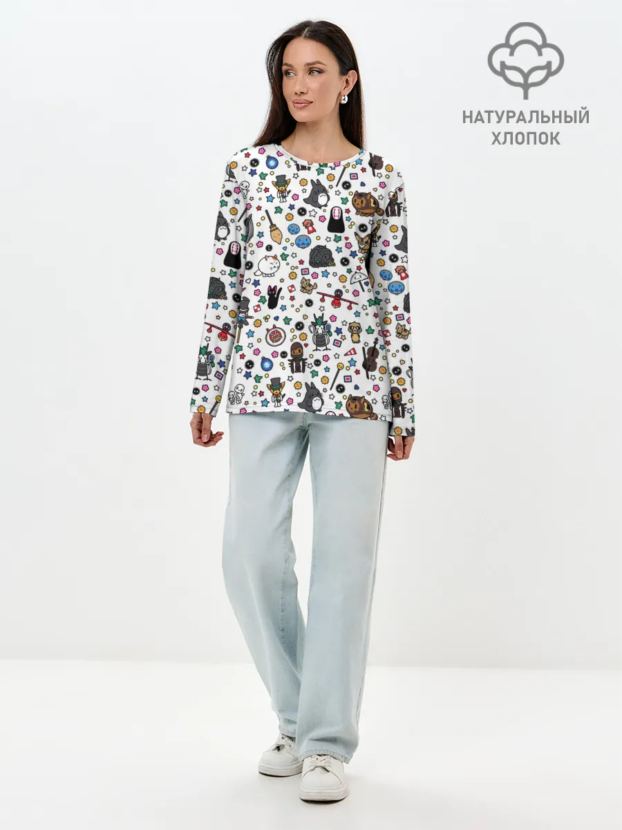 Лонгслив женский. Хлопок / Anime Characters