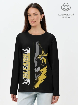 Лонгслив женский. Хлопок / Shinigami mask Bleach