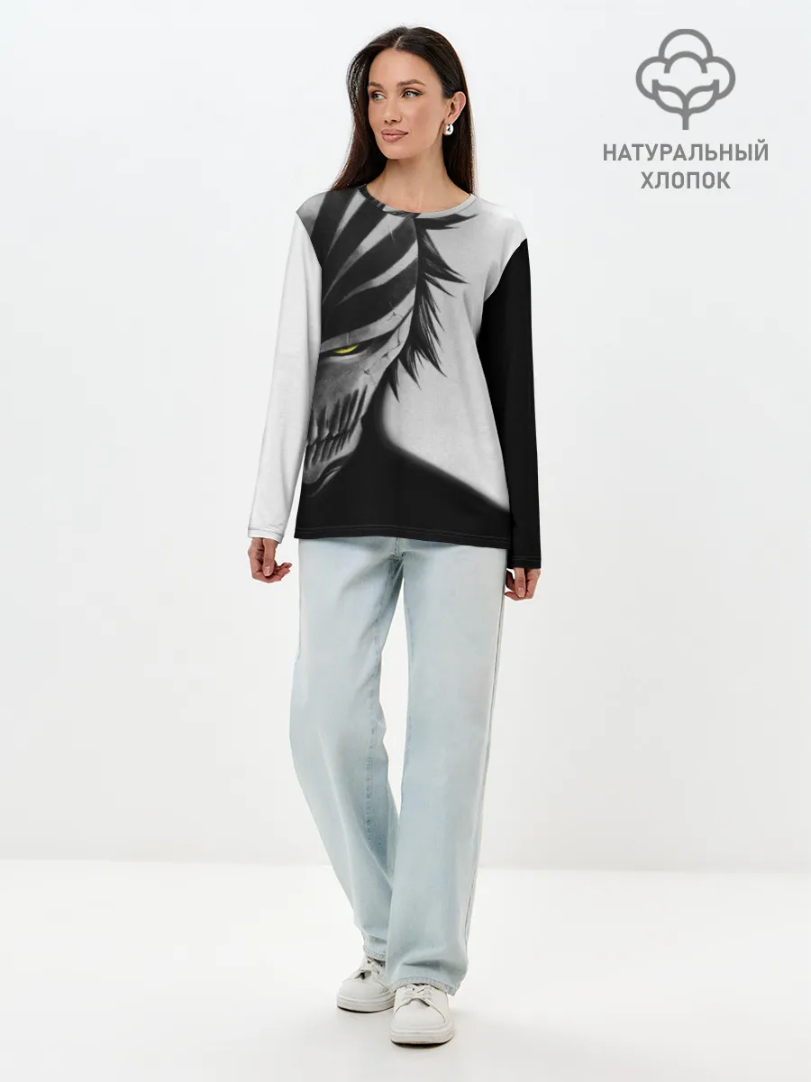 Лонгслив женский. Хлопок / ИЧИГО ПУСТОЙ | BLEACH