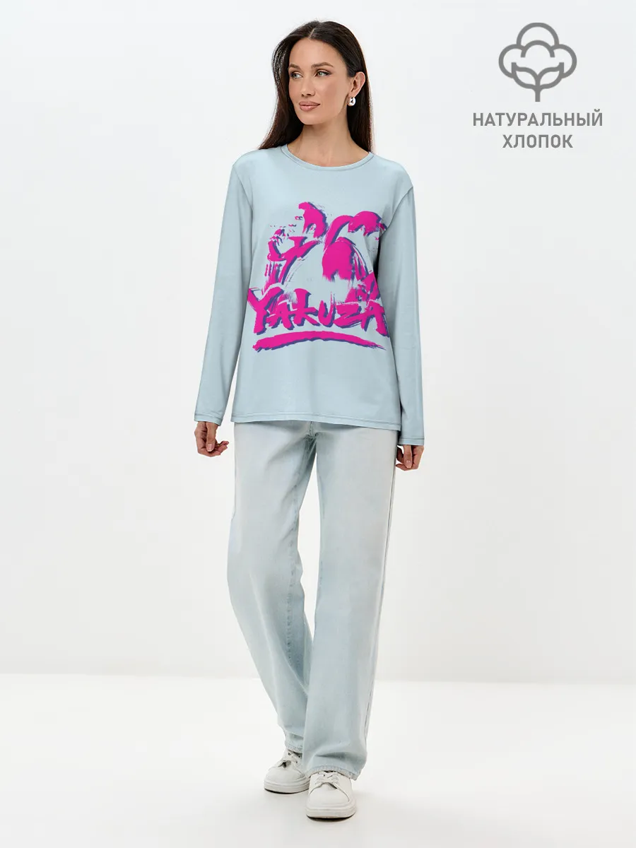 Лонгслив женский. Хлопок / Yakuza Dragon