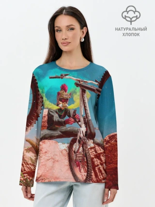 Лонгслив женский. Хлопок / Riders Republic