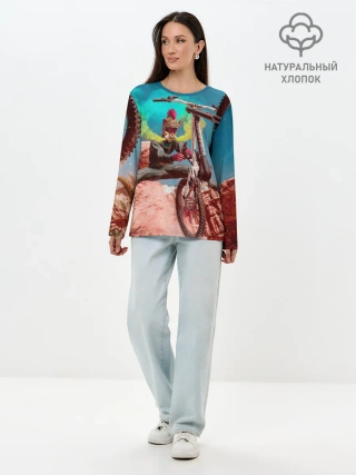 Лонгслив женский. Хлопок / Riders Republic