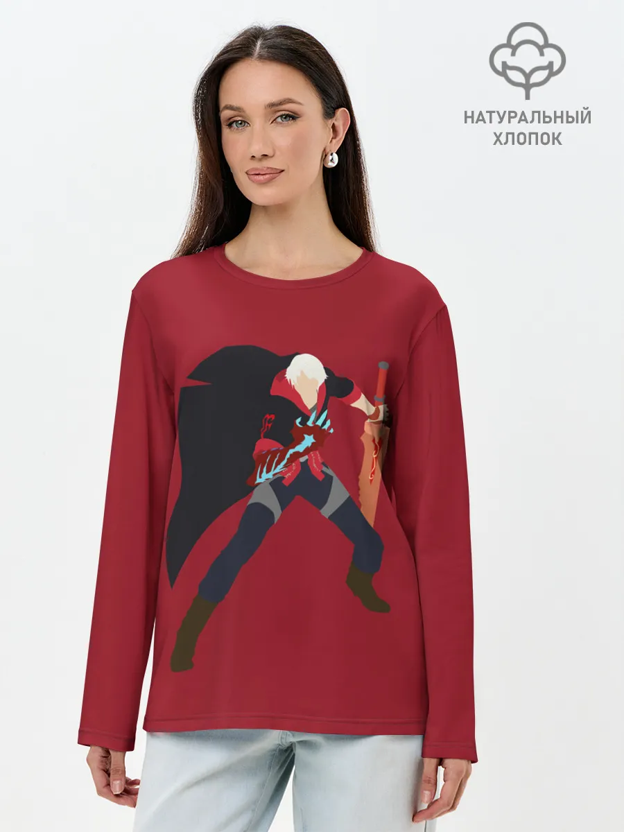 Лонгслив женский. Хлопок / Nero | DMC