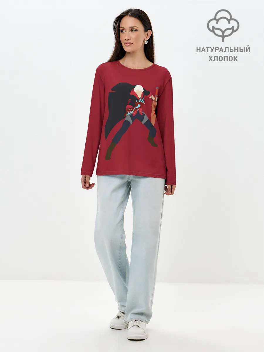 Лонгслив женский. Хлопок / Nero | DMC