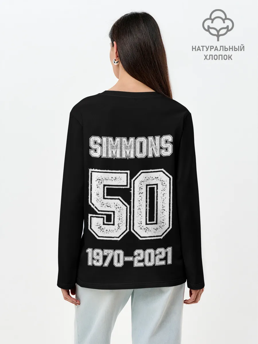 Лонгслив женский. Хлопок / DMX - В наших сердцах