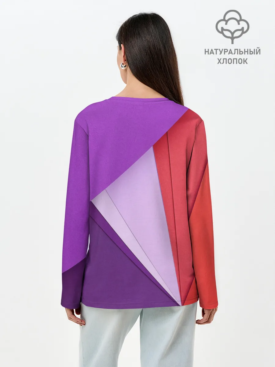 Лонгслив женский. Хлопок / ORIGAMI