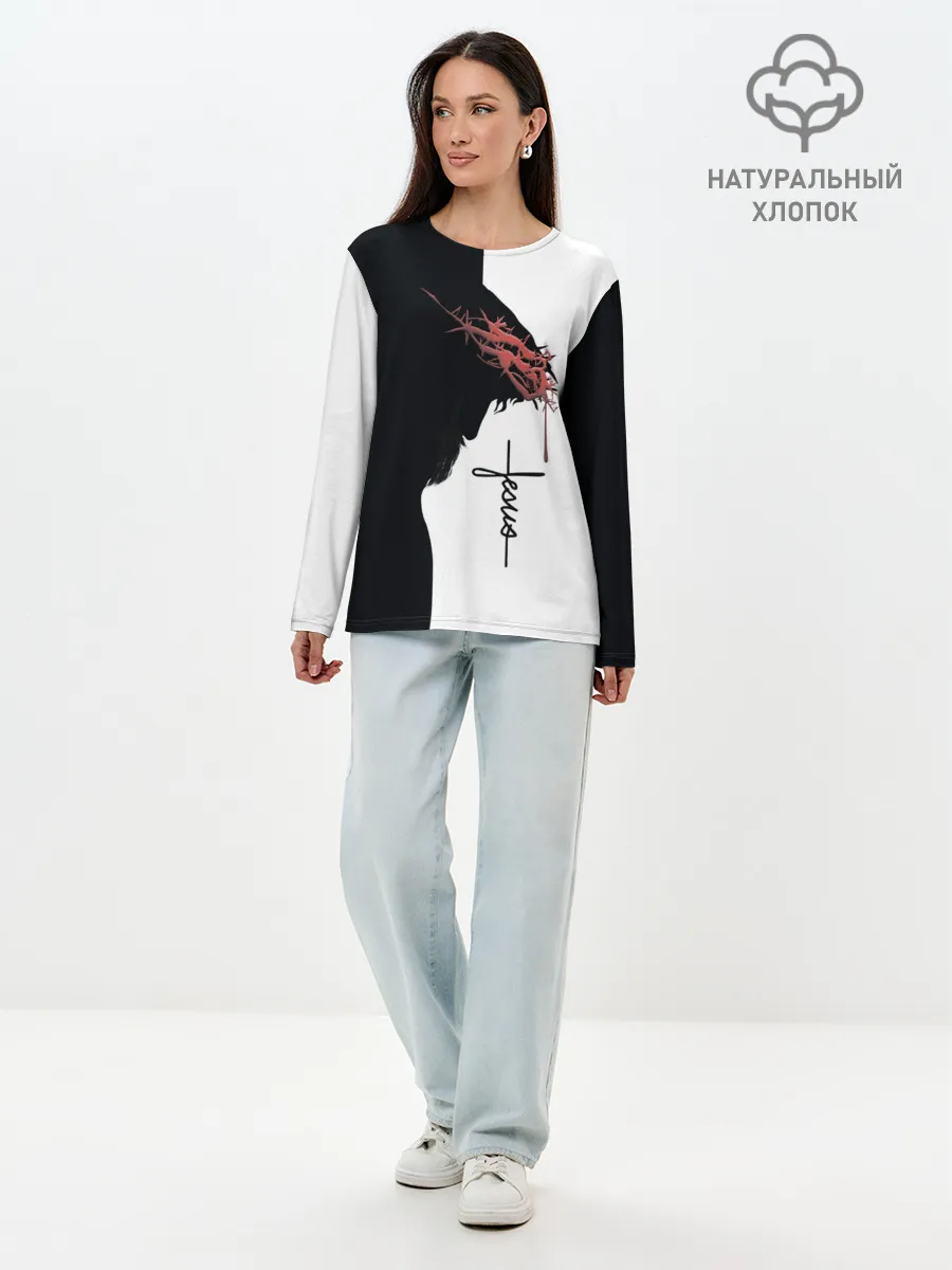 Лонгслив женский. Хлопок / Смирение