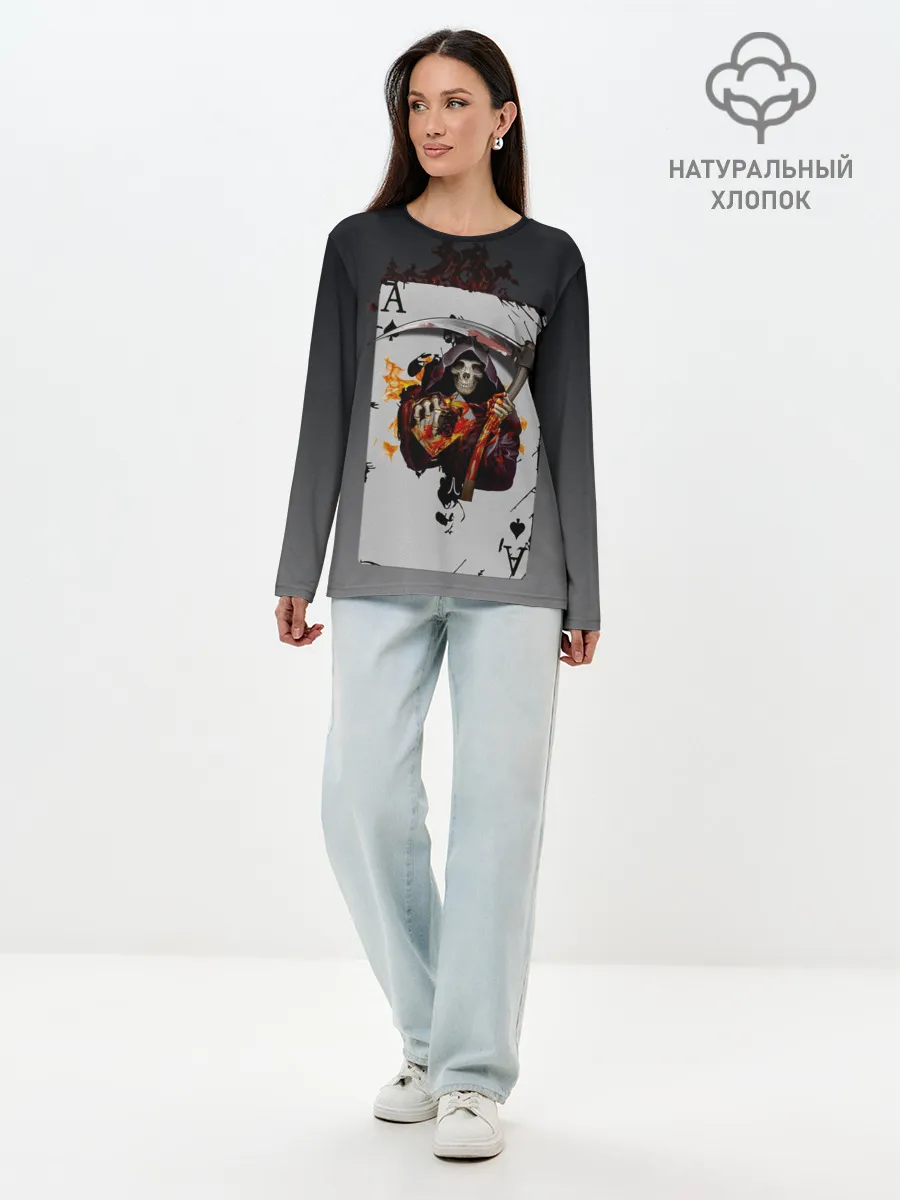 Лонгслив женский. Хлопок / Game of Death