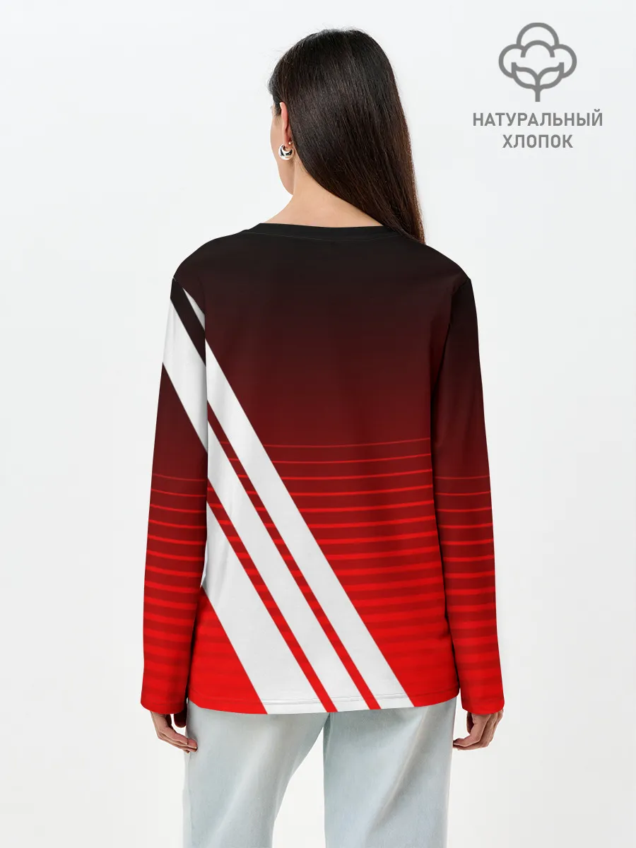 Лонгслив женский. Хлопок / NISSAN / НИССАН / СПОРТ