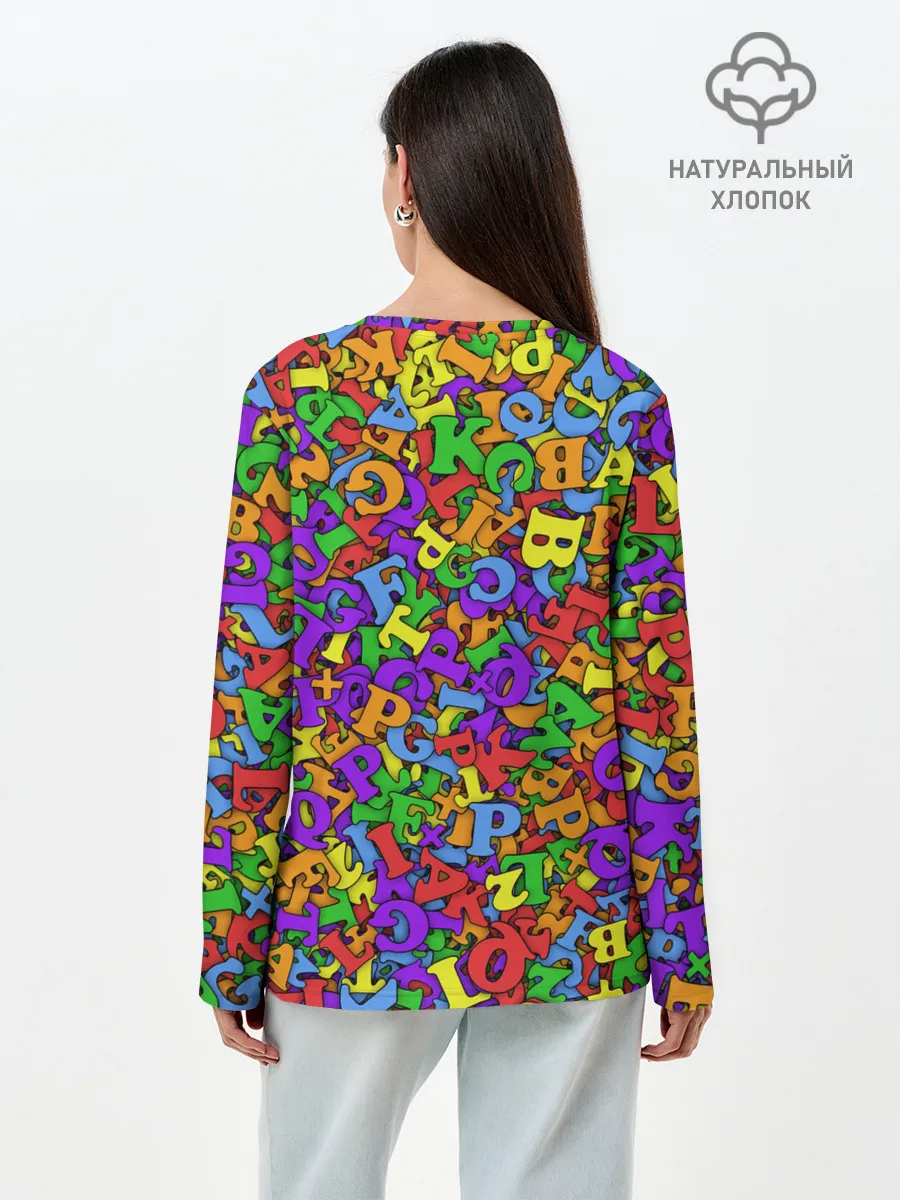 Лонгслив женский. Хлопок / LGBTQQICAPF2K+