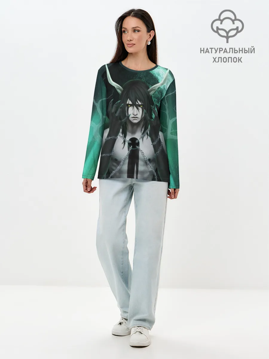 Лонгслив женский. Хлопок / Ulquiorra Schiffer Bleach