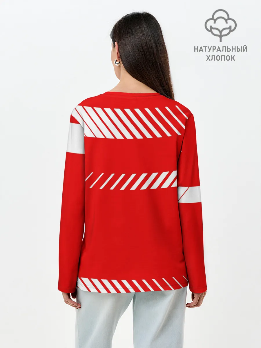 Лонгслив женский. Хлопок / PORSCHE / ПОРШЕ / RED STYLE