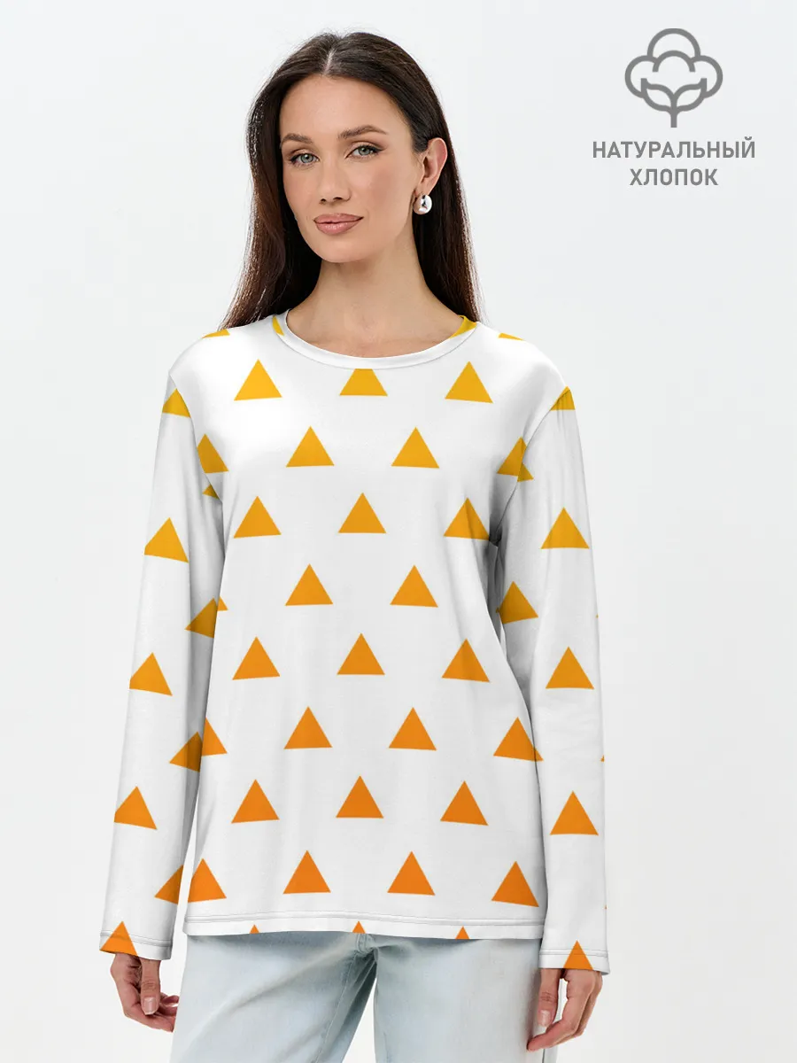 Лонгслив женский. Хлопок / КИМОНО ЗЕНИЦУ | ZENITSU KIMONO | KNY