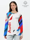 Лонгслив женский. Хлопок / AUDI / АУДИ / SPORT