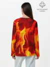 Лонгслив женский. Хлопок / The devil is on fire