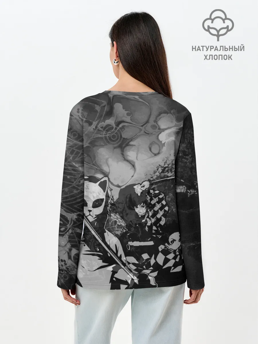 Лонгслив женский. Хлопок / The demons must die