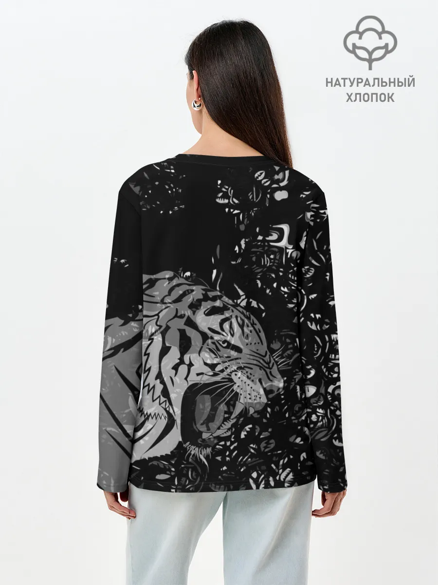 Лонгслив женский. Хлопок / WILD / ДИКИЙ