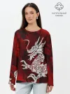 Лонгслив женский. Хлопок / Chinese Dragon