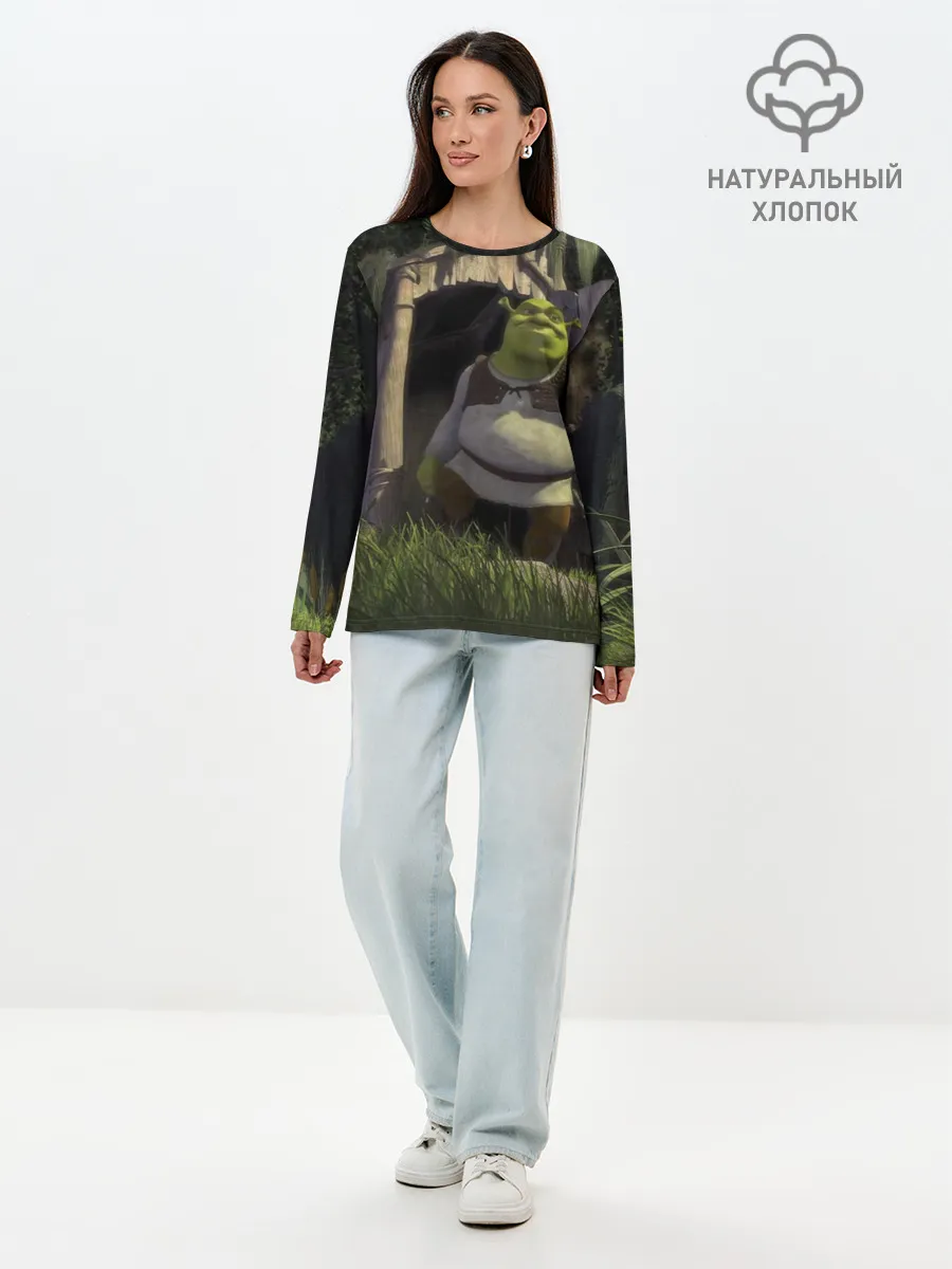 Лонгслив женский. Хлопок / Somebody Once Told Me