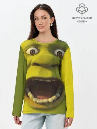 Лонгслив женский. Хлопок / Shrek | Шрек