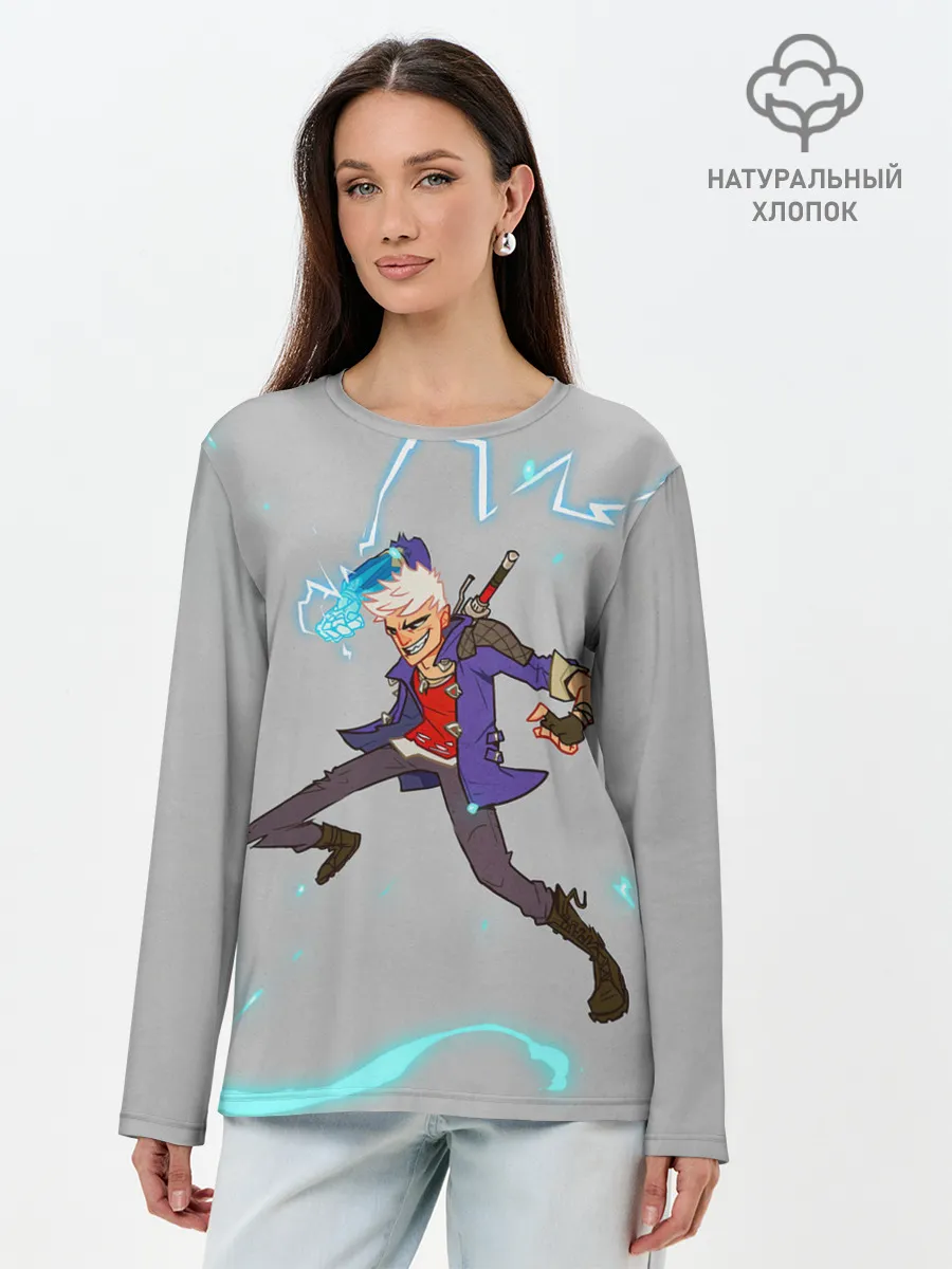 Лонгслив женский. Хлопок / Арт Неро