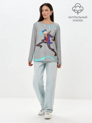 Лонгслив женский. Хлопок / Арт Неро