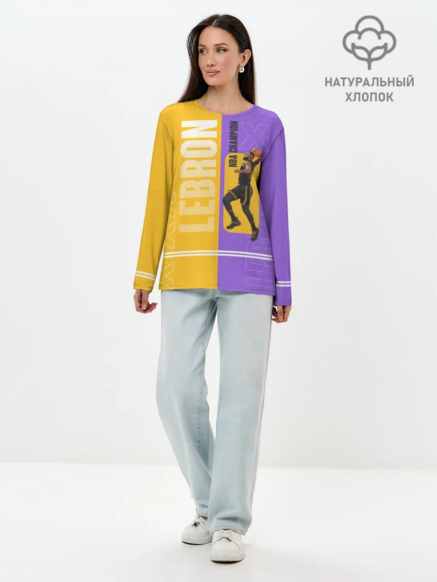 Лонгслив женский. Хлопок / LeBron