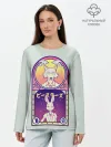Лонгслив женский. Хлопок / Beastars art