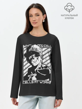 Лонгслив женский. Хлопок / Лейкоцит