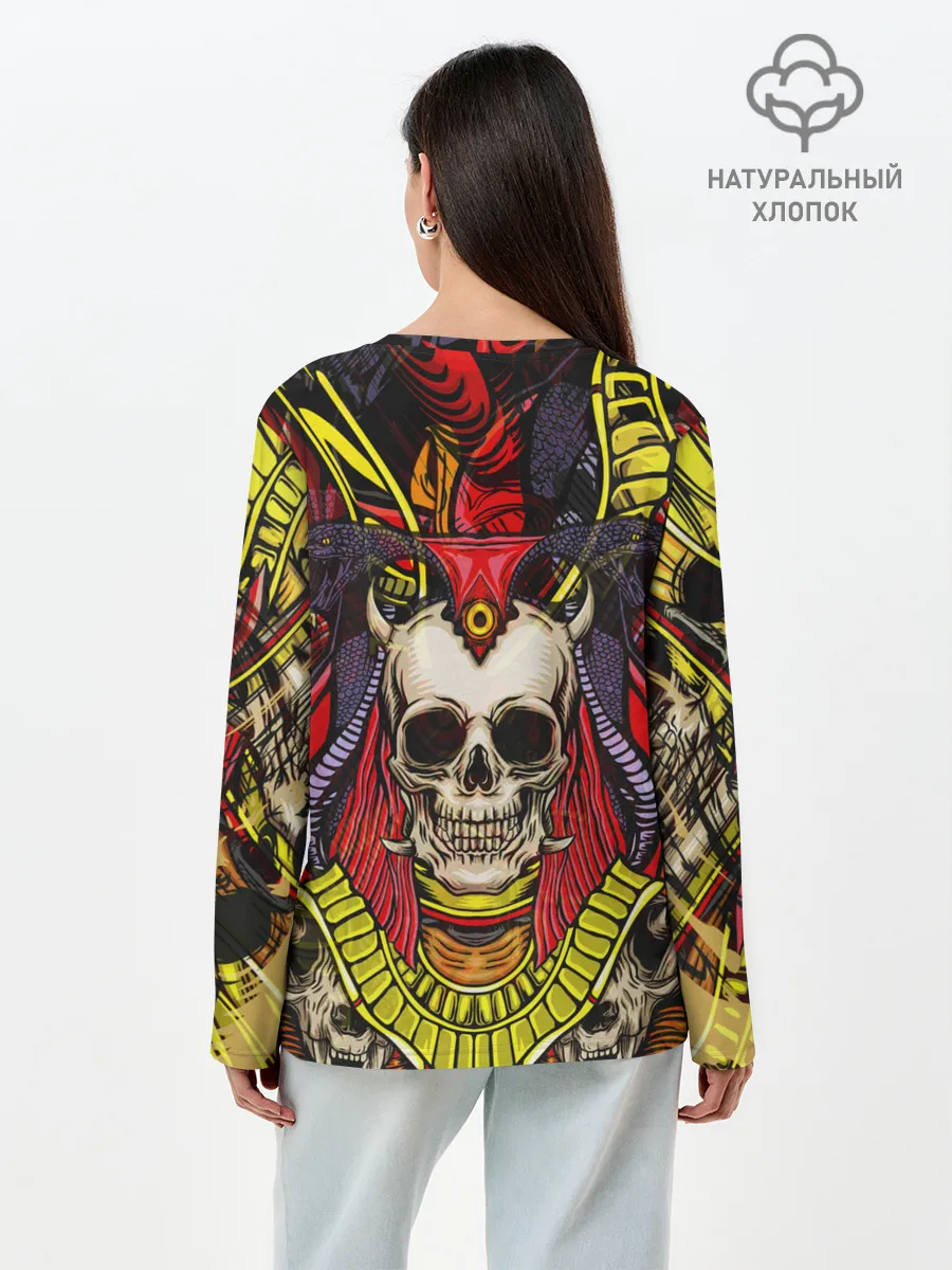 Лонгслив женский. Хлопок / Unprecedented Fear