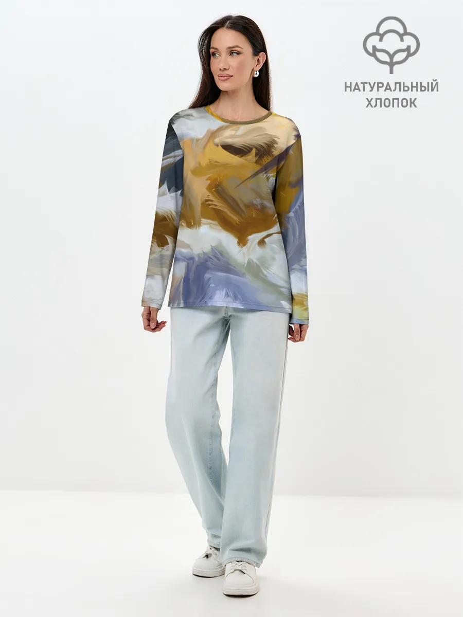 Лонгслив женский. Хлопок / FET