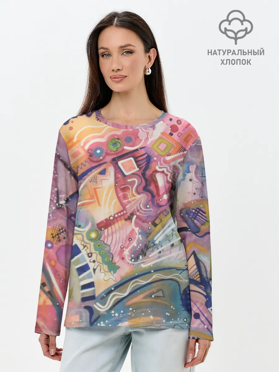 Лонгслив женский. Хлопок / HAPPY END