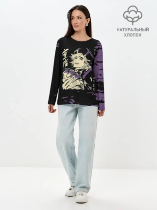 Лонгслив женский. Хлопок / Demon Slayer: Kimetsu no Yaiba
