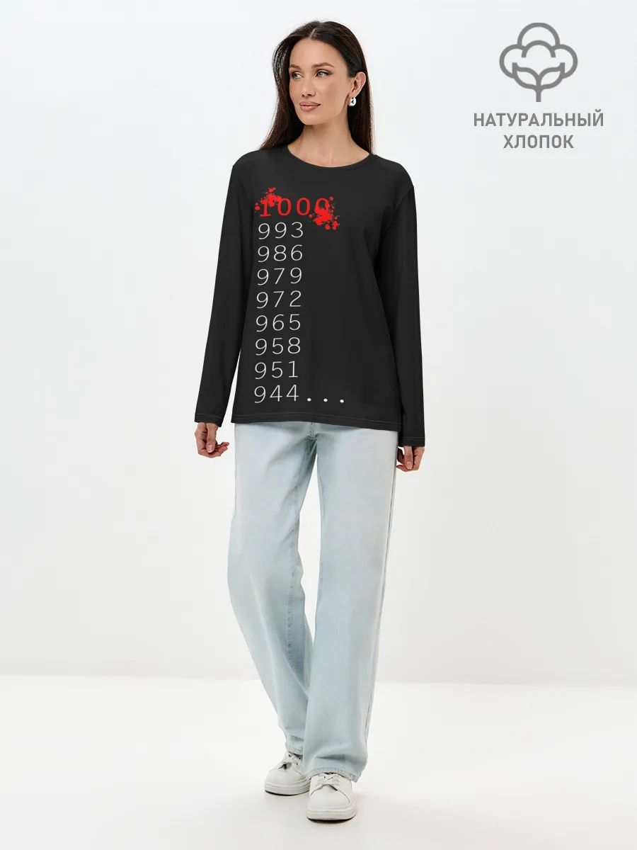 Лонгслив женский. Хлопок / 1000 - 7. Tokyo Ghoul