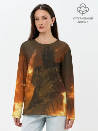 Лонгслив женский. Хлопок / MORTAL SHELL WARRIOR