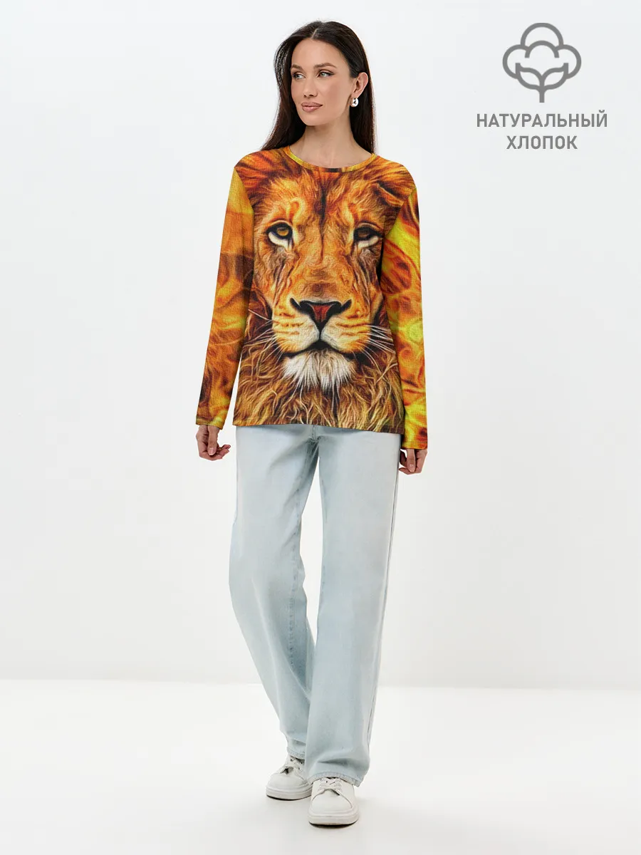 Лонгслив женский. Хлопок / LION