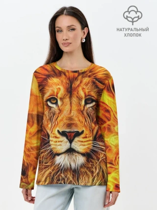 Лонгслив женский. Хлопок / LION